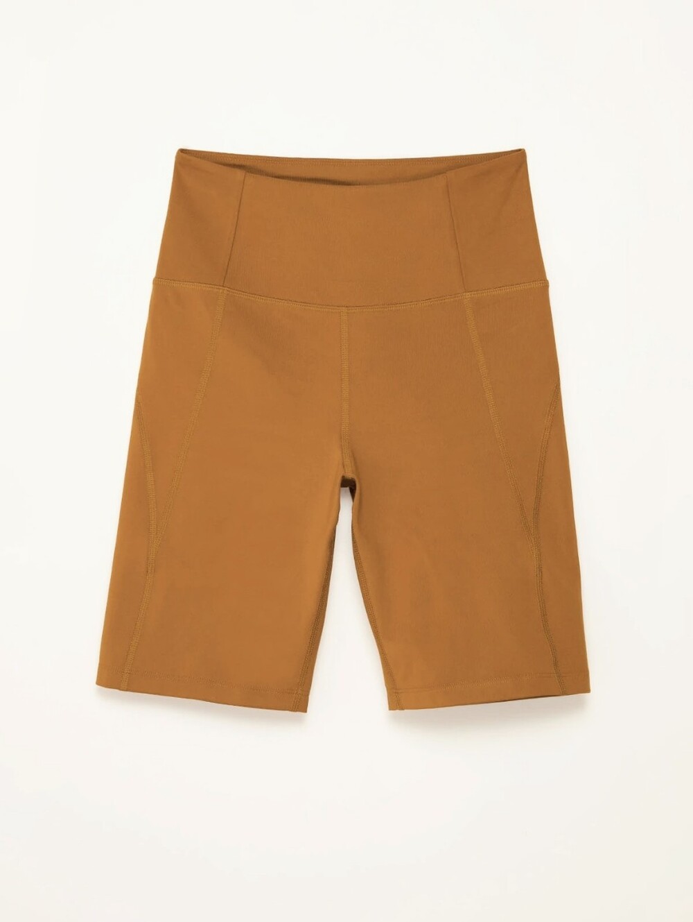 Girlfriend Collective High-Rise Bike Short in Saddle - Size XS